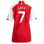 Günstige Fußballtrikots Arsenal 2023-24 Saka 7 Frauens Heimtrikot Kurzarm